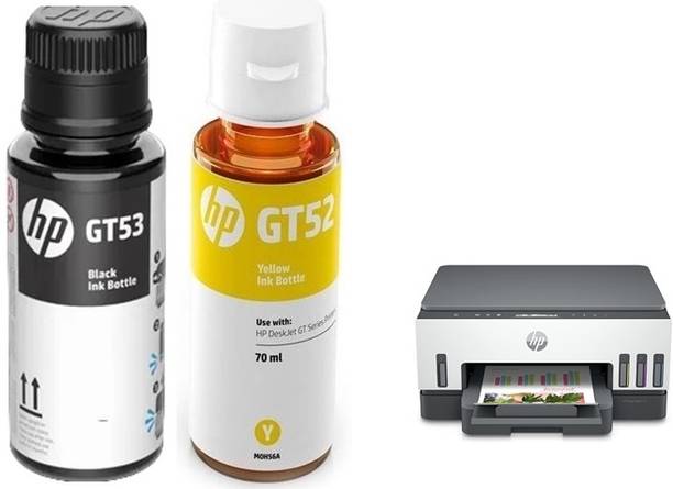HP 720 ORIGINAL INK FOR HP 720 SMART TANK INK TANK ALL IN ONE WIFI PRINTER Black & Yellow Ink Bottle
