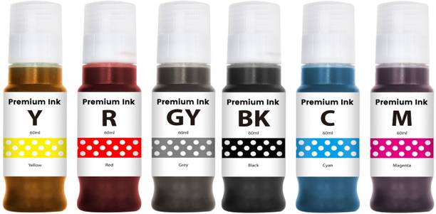 GREENBERRI G570 / G670 printer Black + Tri Color Combo Pack Ink Bottle