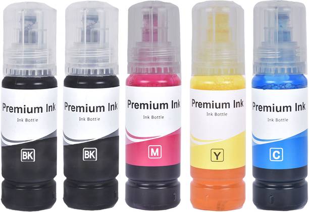 R C Print DeskJet GT Series / Smart Tank / Ink Tank Wireless Black + Tri Color Combo Pack Ink Bottle
