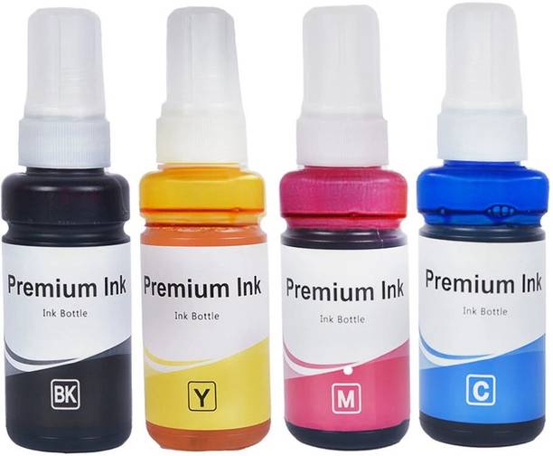 R C Print T664 compatible Ink for L1300,L310,L361,L380,L405,L565,L365,L485,L220L360 Black + Tri Color Combo Pack Ink Bottle