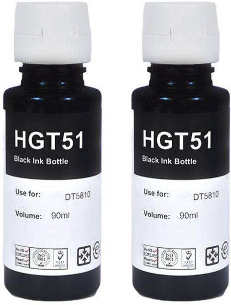 R C Print Deskjet GT Series, Smart Tank Series, Ink Tank Wireless Series Black Ink Bottle