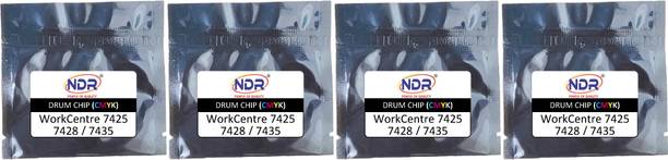 NDR XEROX WorkCentre 7425 7428 7435 (1SET) DRUM CHIP Black + Tri Color Combo Pack Ink Toner Powder
