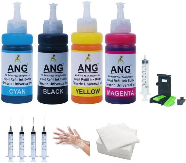 Ang Refill Kit For E3370 , TS3370S Printer Ink Cartridge- PG-745 - CL746 full set Black + Tri Color Combo Pack Ink Cartridge