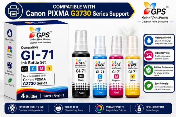 GPS Colour Your Dreams Canon PIXMA G3730 Series Compatible Ink Bottle Set Black - Twin Pack Ink Bottle