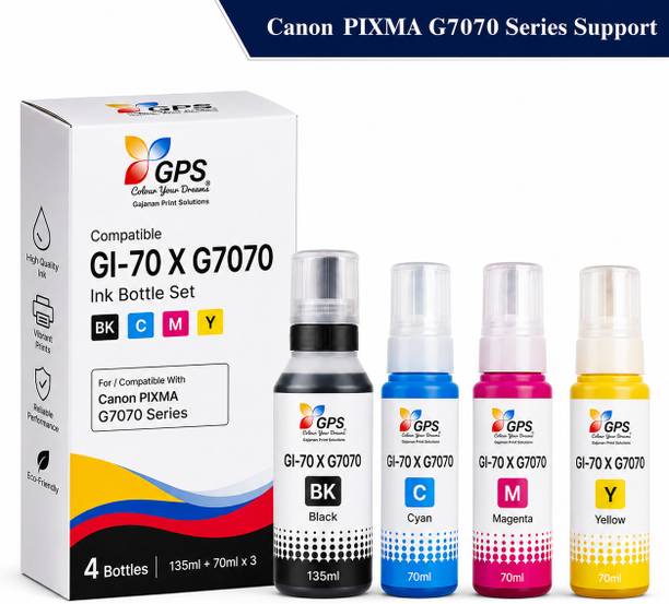 GPS Colour Your Dreams Canon PIXMA G7070 Series Printer Compatible Ink Bottle Set Black - Twin Pack Ink Bottle