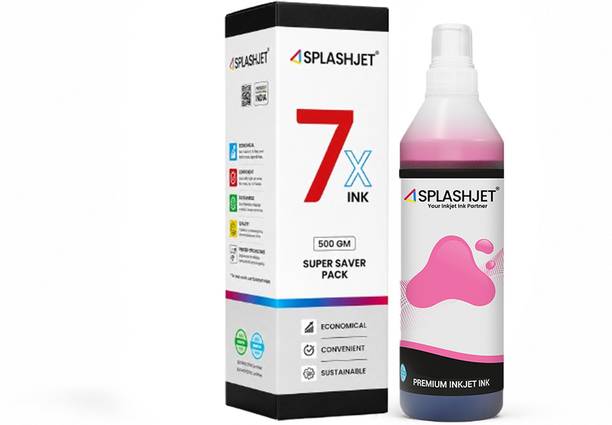 Splashjet T673 Refill Ink for EpsonL805, L810, L850(Light Magenta) - 505218 Light Magenta Ink Bottle