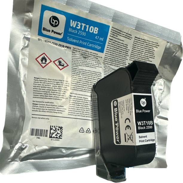 blue power W3T10B Solvent Inkjet Printer Black Ink Cartridge