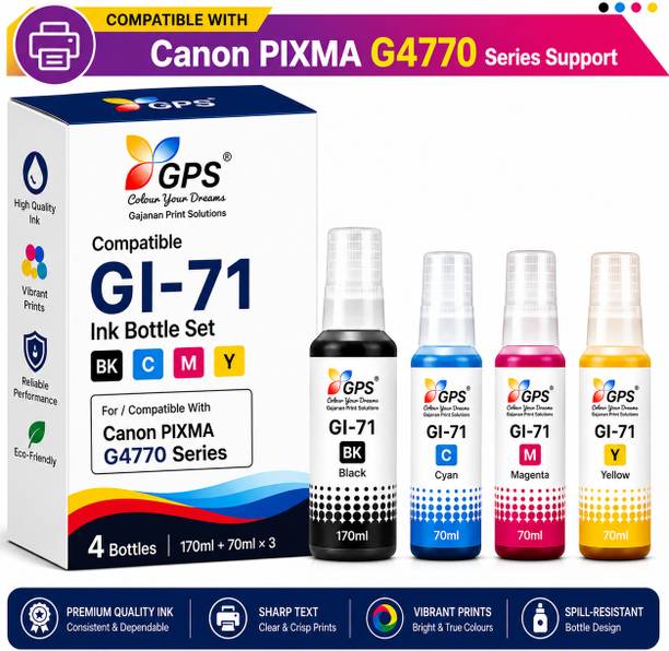 GPS Colour Your Dreams Canon PIXMA G4770 Series Compatible Ink Bottle Set Black - Twin Pack Ink Bottle