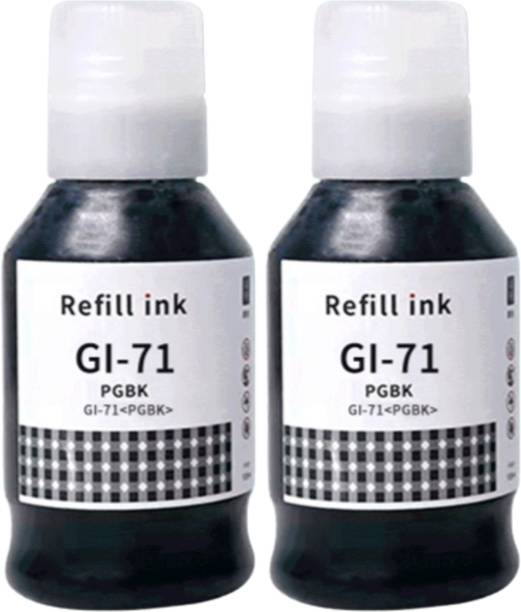 Dot Print 2PCS BLACK INK G-71 FOR G1020, G2020, G2021, G2060, G3020, G3060, G1730, G2730 Black Ink Bottle