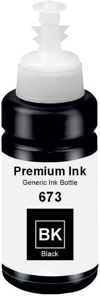 ASV T673 Refill Ink Compatible for Epson L801,L805,L1800,L800,L810,850,1300 Printers Black Ink Bottle