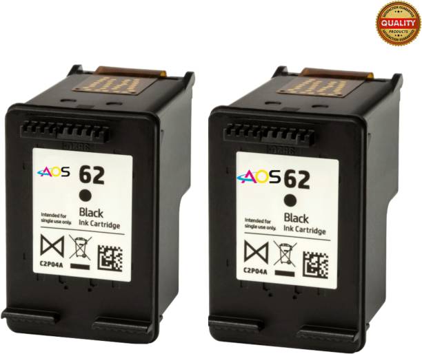 Aaos 62 Genuine-Quality 2pcs Black - Twin Pack Ink Cartridge
