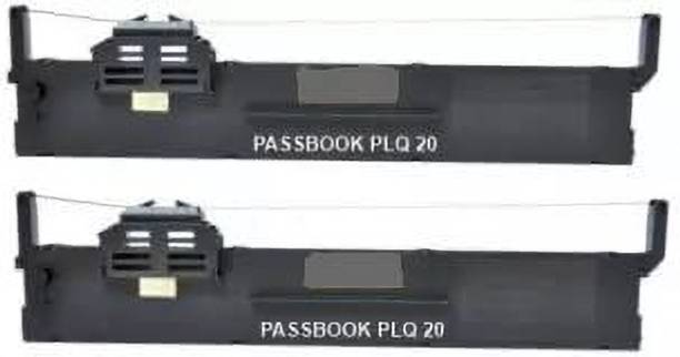 vavia EPSON PLQ20/20M/20K/20KM/LQ90KP Dot Matrix Printer 2PC Black - Twin Pack Ink Cartridge