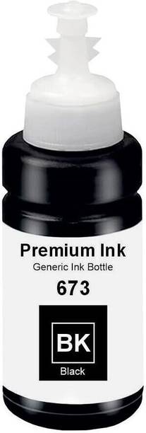 gAdi T673 Refill Ink Compatible for Epson L801,L805,L1800,L800,L810,850,1300 Printers Black Ink Bottle