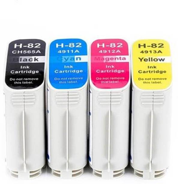 NNPRO 82 Ink Cartridges Repalcement For 82 Ink Cartridges - 69 ML All Cartridges Black + Tri Color Combo Pack Ink Cartridge