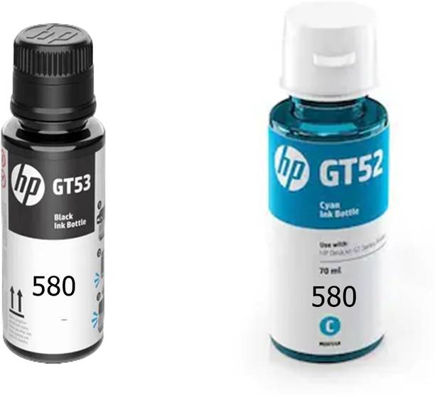 HP 580 ORIGINAL INK FOR HP 580 ALL IN ONE INK TANK PRINTER BLACK & CYAN COMBO Cyan Ink Bottle