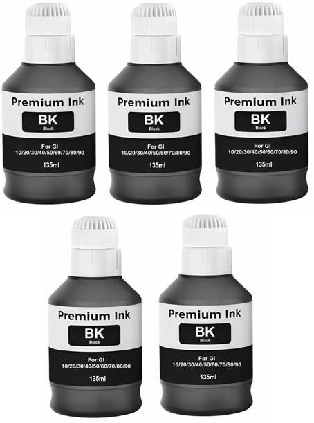 canoff GI-70/71 Refill Ink (5 btl.) Compatible For GM2070, GM4070, G5070,G6070 Printers Black Ink Bottle