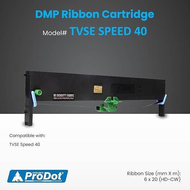 PRODOT Dot Matrix Ribbon Cartridge Compatible with TVSE HD 945/955 Black Ink Cartridge