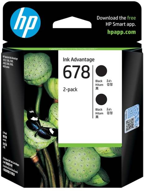 HP 678 Black - Twin Pack Ink Cartridge