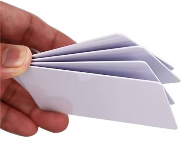 Salty Plain Pvc card for Evolis printer ,magic printer ,thermal card Pack Of 100Pcs White Ink Toner