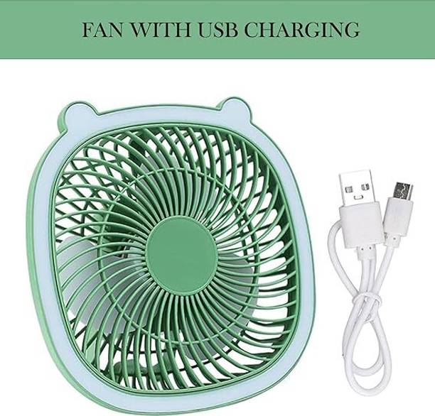 DAKH Desktop Fan and hanging 2in1 Charging USB Inline Fan