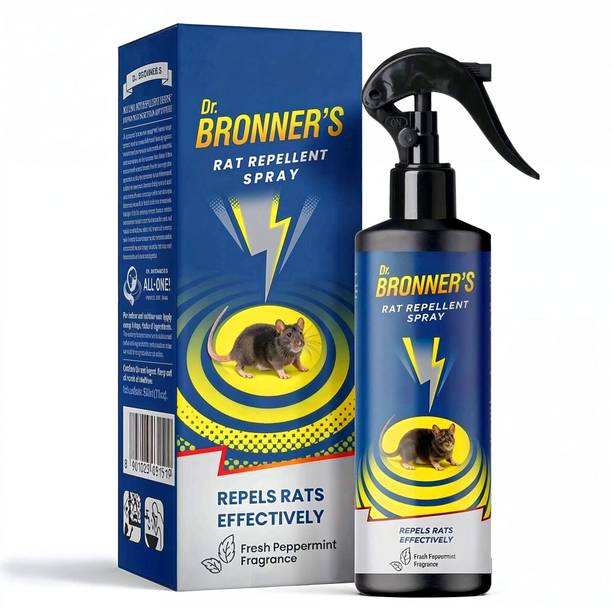 Dr.Bronner's Herbal Rodent Repellent Spray for Car and Home Anti Rat Formula Safe Use
