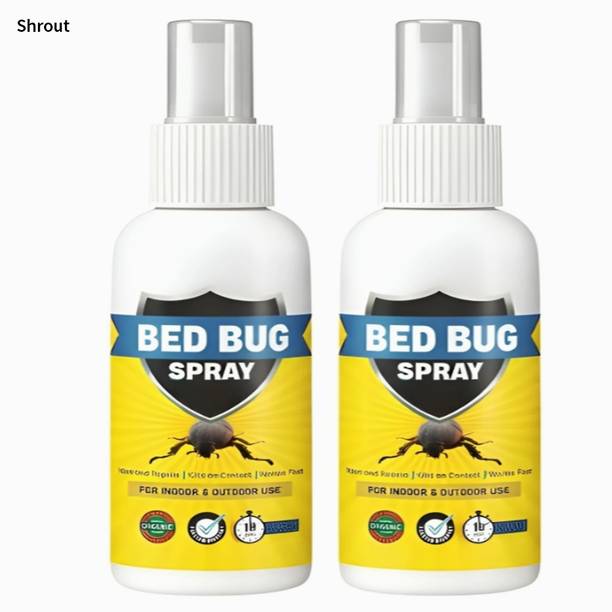 shrout Indoor Pest Control Spray | Fast Acting Bed Bug Killer Bed Bug Spray 100 Ml