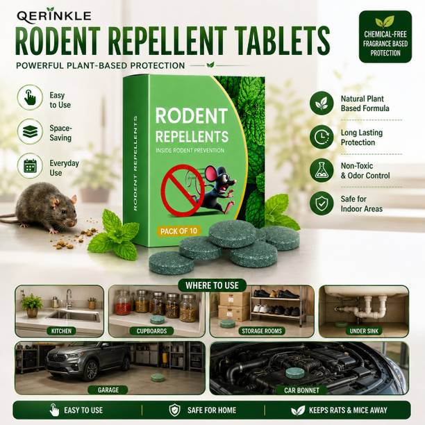 QERINKLE rodent repellent balls rat tablet car home pills insect