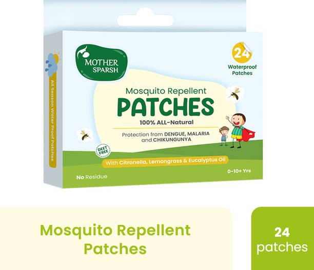Mother Sparsh 100% Natural Mosquito Repellent Patches for Babies, Protects from Dengue,Malaria