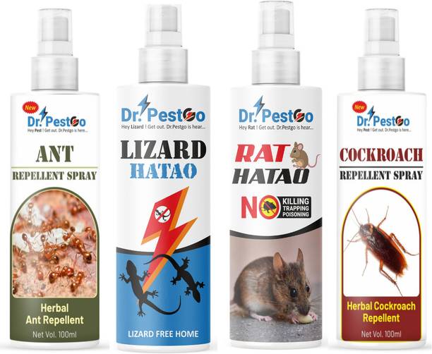 Dr.PestGo pest control spray for ant, lizard, rat, Bed Bugs, Cockroaches all in 1