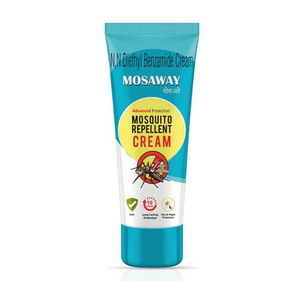 MOSAWAY Mosquito Repellent Cream | Non-Sticky | Up to 10 hours | Day & Night Protection