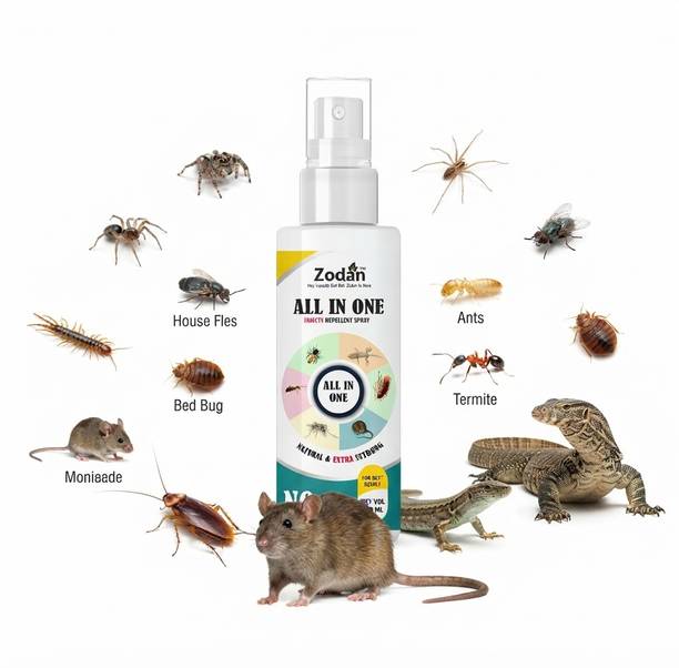 Zodan Repellent Spray for Mosquitoes, Flies, Cockroaches, Ants & Insects (100 ml)