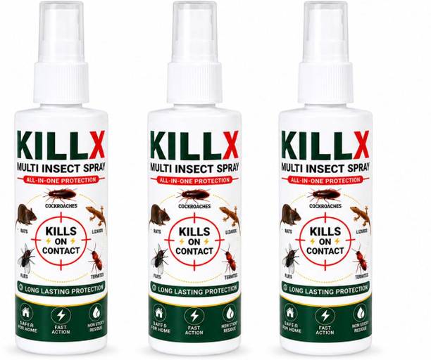 A D SOLANKI KILLX All-in-One Multi Insect Spray | Household Protection |3-100 ml