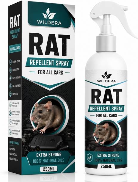 WILDERA Car Rat Repellent Spray | Herbal Rodent Protection for Car Engine & Wires