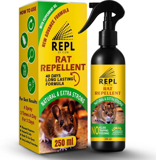 ELEM REPL Rat repellent spray for home & car use | Long lasting rodent protection