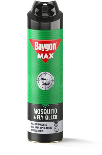 Baygon Max Mosquito & Fly Killer Spray, Kills Dengue & Malaria Mosquitoes Instantly