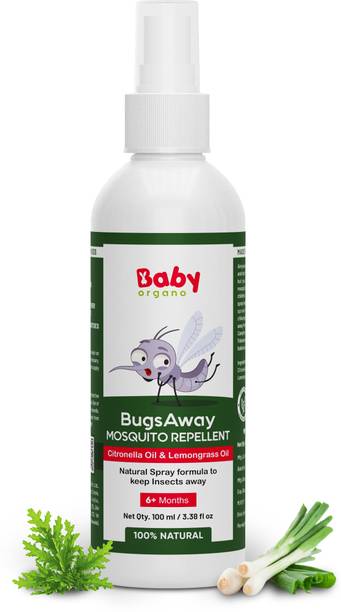 BabyOrgano Keep Your Baby Safe from Mosquitoes with Our DEET-Free Repellent Spray 6+Month