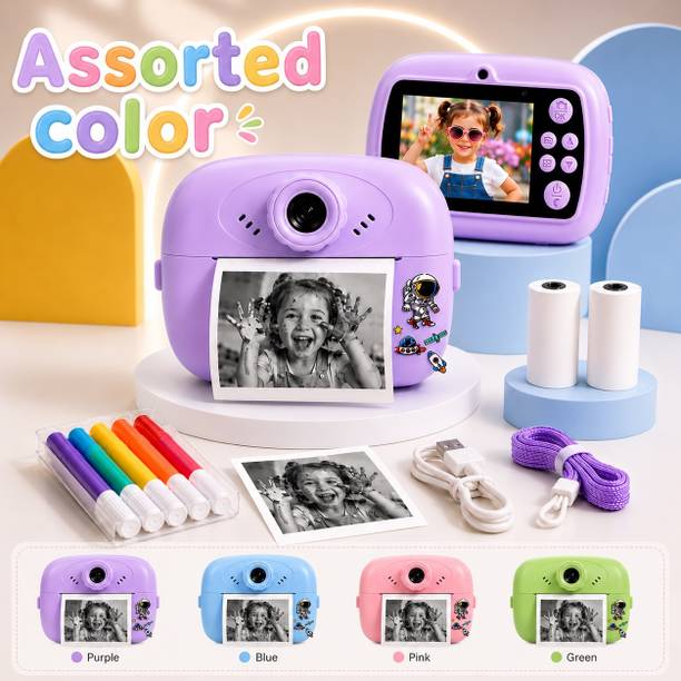 Buddynjoy DIY instant photo printer camera Instant Photo Printer Dual Selfie Cam