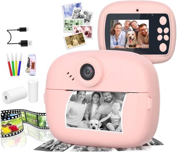 Toy Imagine Print 48MP Kids Instant Print Camera – Mini Digital HD Photo & Video Camcorder with Games Instant Camera