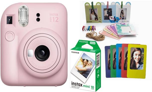 Fujifilm Instax Instax Mini 12 with (10 Mini Film Shots, Magnet & Bunting) Instant Camera