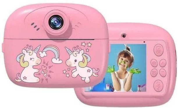 Teqbot digital cemera with printer Instant Photo Printer Camera for Kids, Boys & Girls Pink colour - Instant Camera