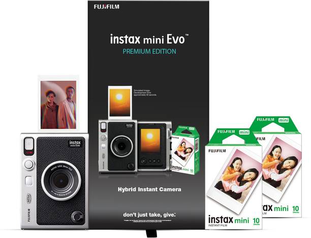FUJIFILM Instax Mini Evo Hybrid Premium Edition Instant Camera