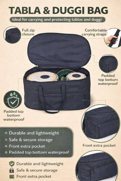 music galaxy 9 IN 1 TABLA DUGGI BAG AZ1 Tabla Bag