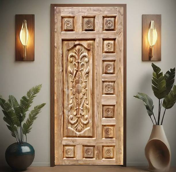 Maawooden SAGWAN(teak )75×32 NEW PANEL DESIGN Interior Door