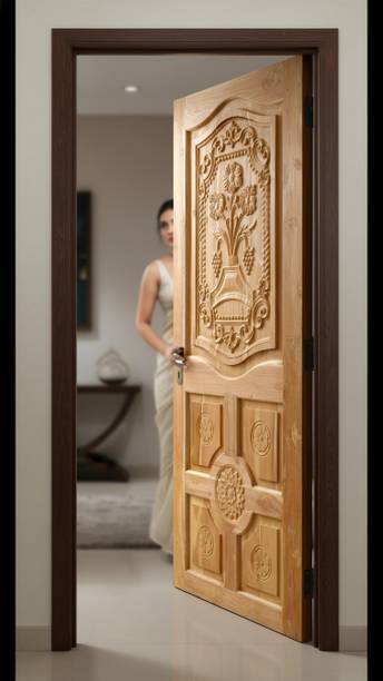 La Furniture Best Computerized Classsic 2nd Design 5 Pannel Chakkra Segun Wooden Door Palla Interior Door