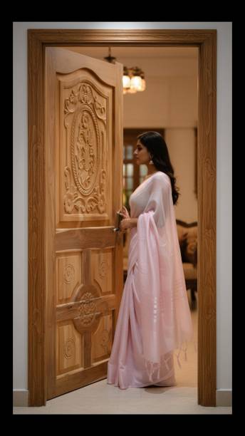 La Furniture Best Computerized Classsic 4th Design 5 Pannel Chakkra Segun Wooden Door Palla Interior Door