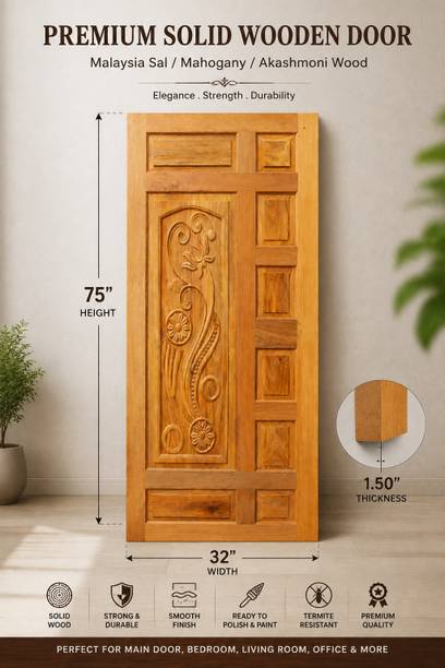 Howrah timber Akashmoni 8 panel interior door Interior Door