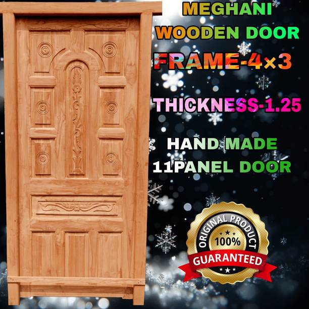 Maawooden MEGHANI 11 PANEL WOODEN DOOR, (4×3) FRAME, (1.25) PALLA, IT'S HAND MADE DOOR. I Interior Door