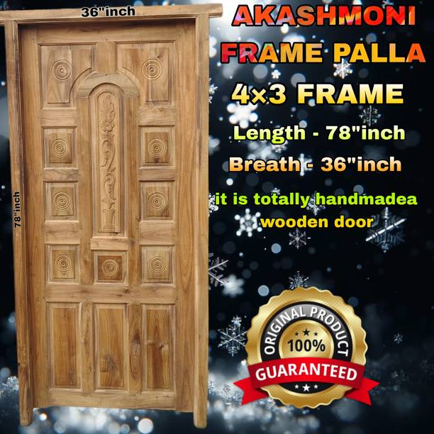 Maawooden AKASHMONI 78×36 FRAME WITH PALLA HAND MADE DESIGN Interior Door