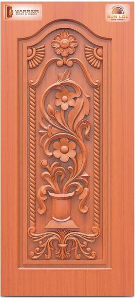 sunlol Sleek Teak Interior Door 81x38 - Sustainable Wooden Design Interior Door