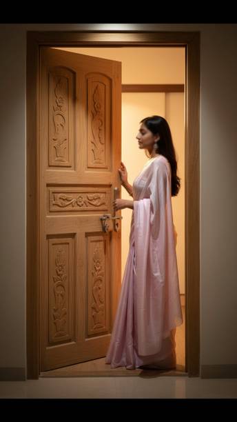 La Furniture Best Hand Made Classsic Design 5 Pannel Mahogany Wooden Door Palla Interior Door